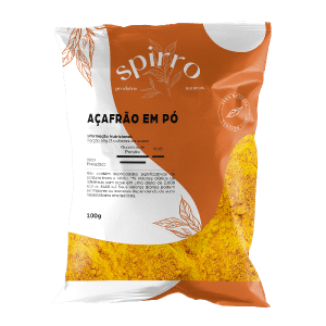 Açafrão em Pó 100g - Spirro Produtos Naturais