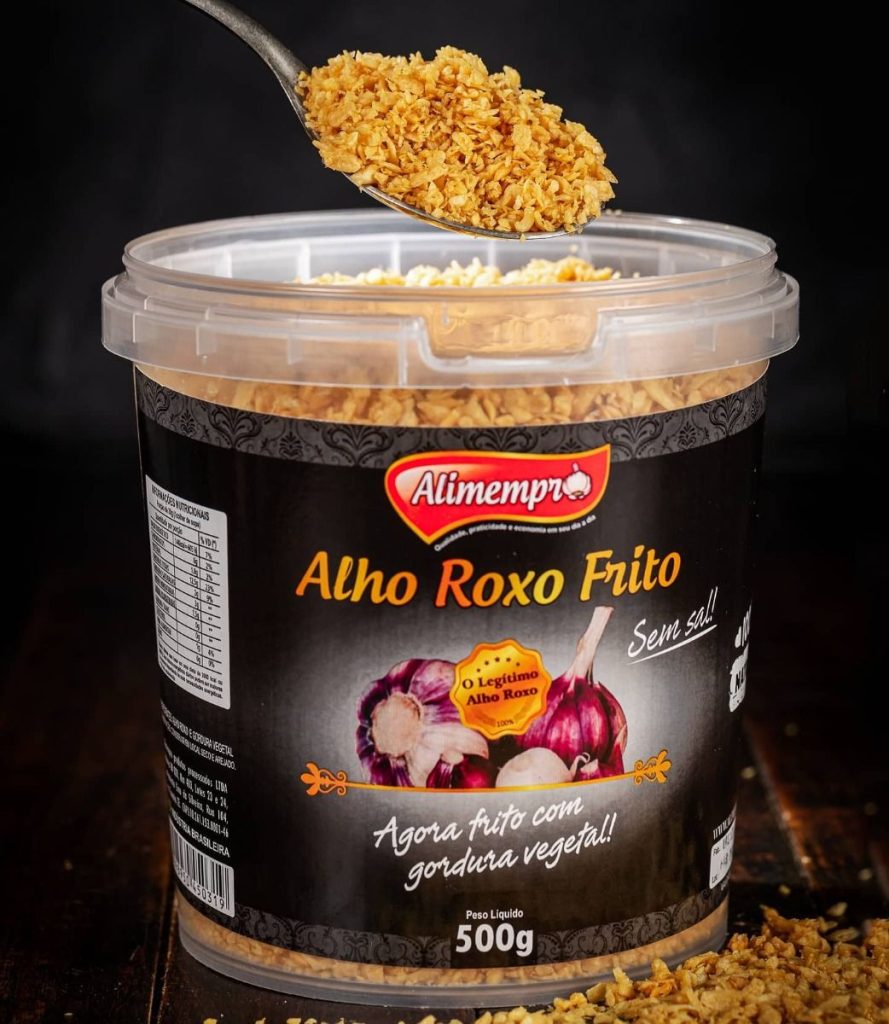 Alho Roxo Nobre Frito 500g - Alimempro