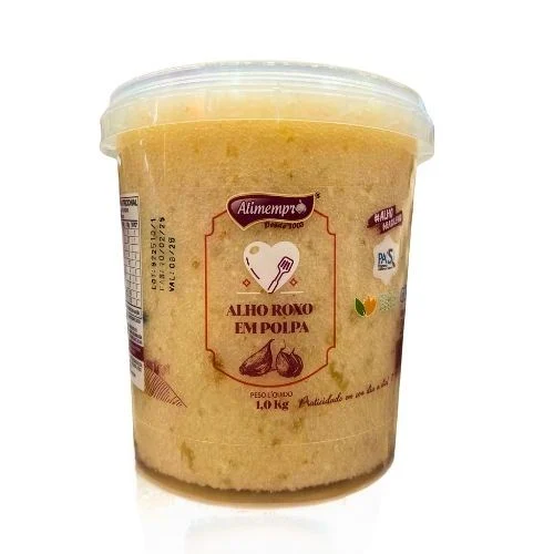 Alho Roxo Nobre Triturado Alimempro 1kg