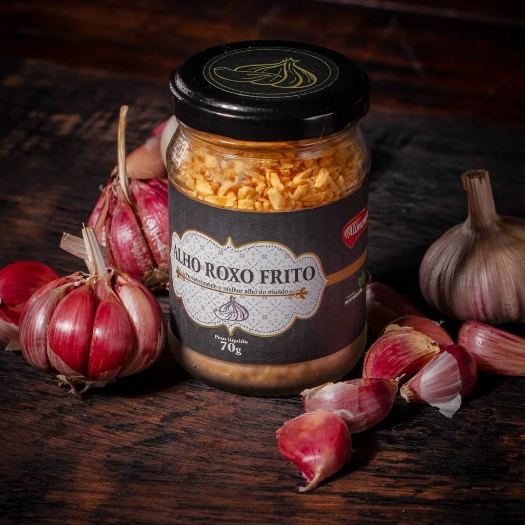 Alho Roxo Frito 70g - Alimempro