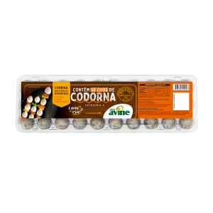 Ovos Codorna Com 30 Unidades Estojo Cristal - Ovos Avine