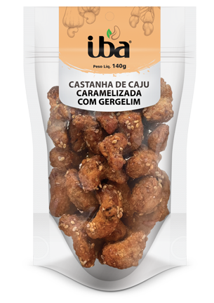 Castanha de Caju Caramelizada com Gergelim - Iba
