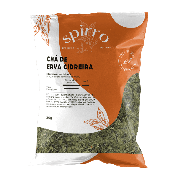Chá de Erva Cidreira 20g - Spirro Produtos Naturais