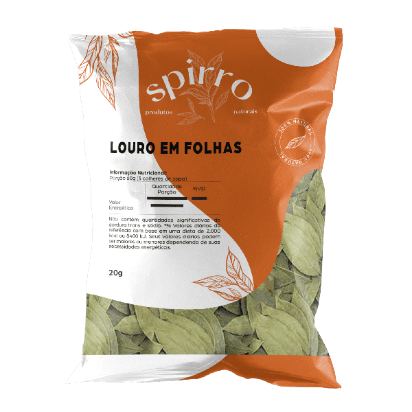 Louro em Folhas 20g - Spirro Produtos Naturais