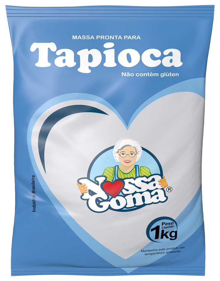 Massa pronta para tapioca 1kg - Nossa Goma
