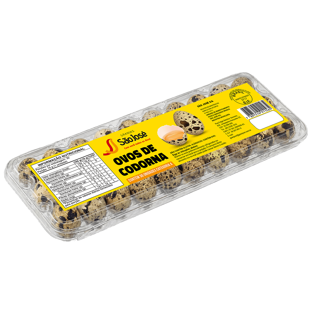 Ovos de codorna com 30 - São José