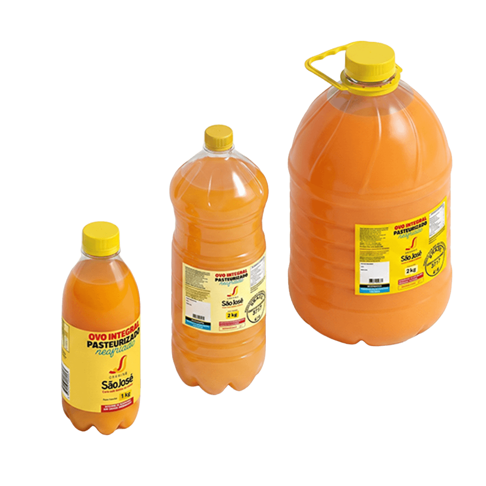 Ovo Integral Líquido Garrafa 1kg, 2kg e 5kg- São José