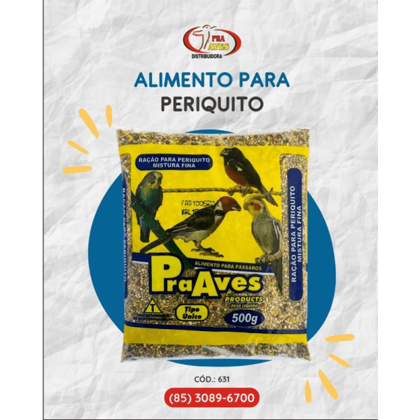 Ração para Periquito - Pra Aves