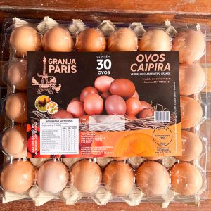Bandeja de Ovos Caipira Granja Paris - 30 unidades