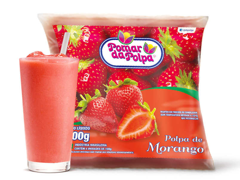 Polpa de Morango 400g Pomar