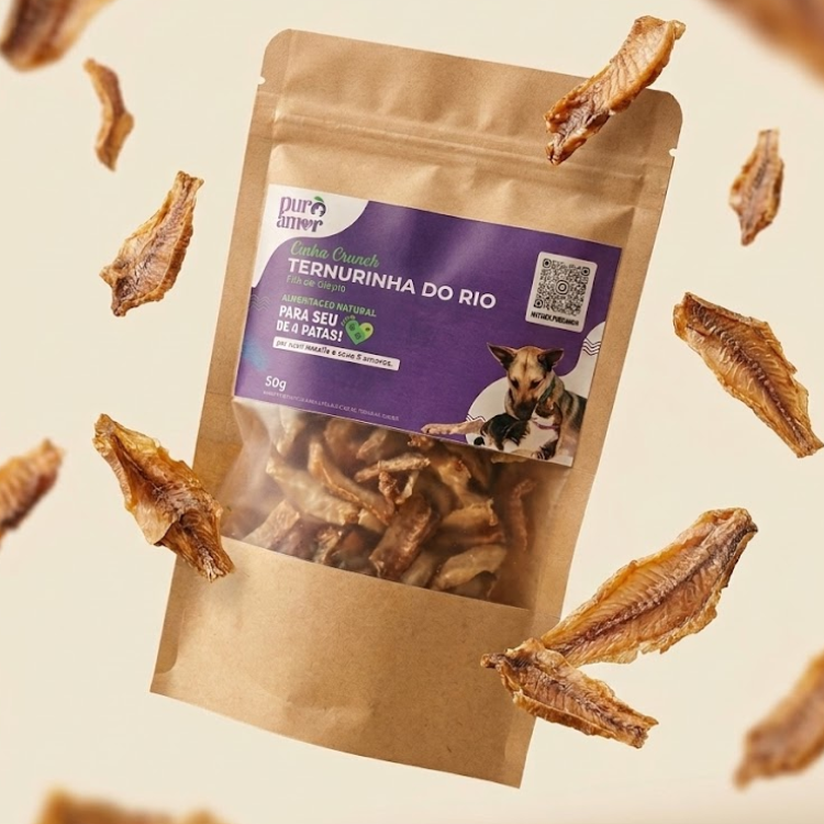 Pacte de Ternurinha do Rio, petisco natural para pets, da Puro Amor