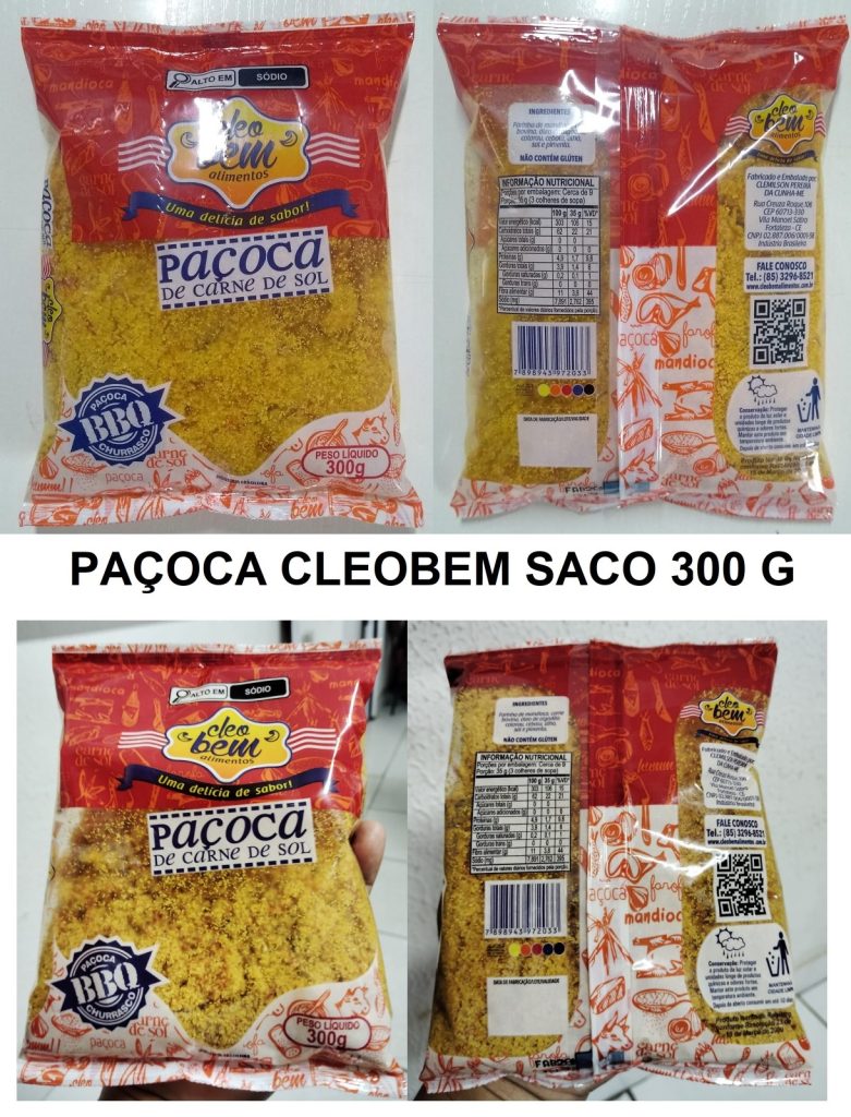 PAÇOCA CLEOBEM SACO 300 G