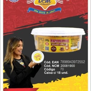PAÇOQUINHA CLEOBEM  ROLHA POTE 300 G C/ 20 UND.